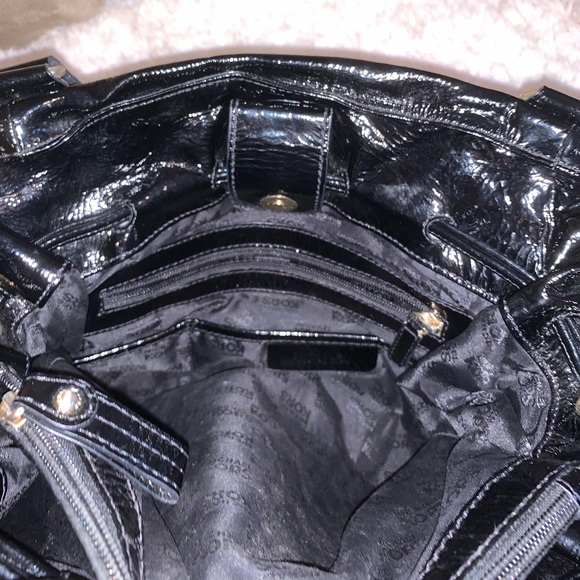 Black Patent Leather Michael Kors Handbag - Picture 5 of 8